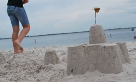 sandcastle on the beach