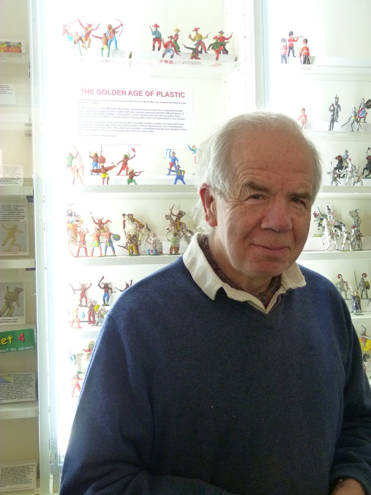 Tim Barker at his Soldiers of Silloth museum