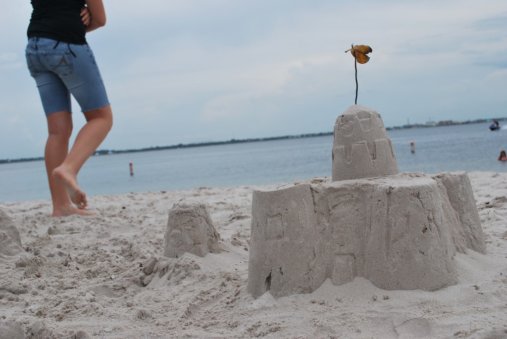 sandcastle on the beach 