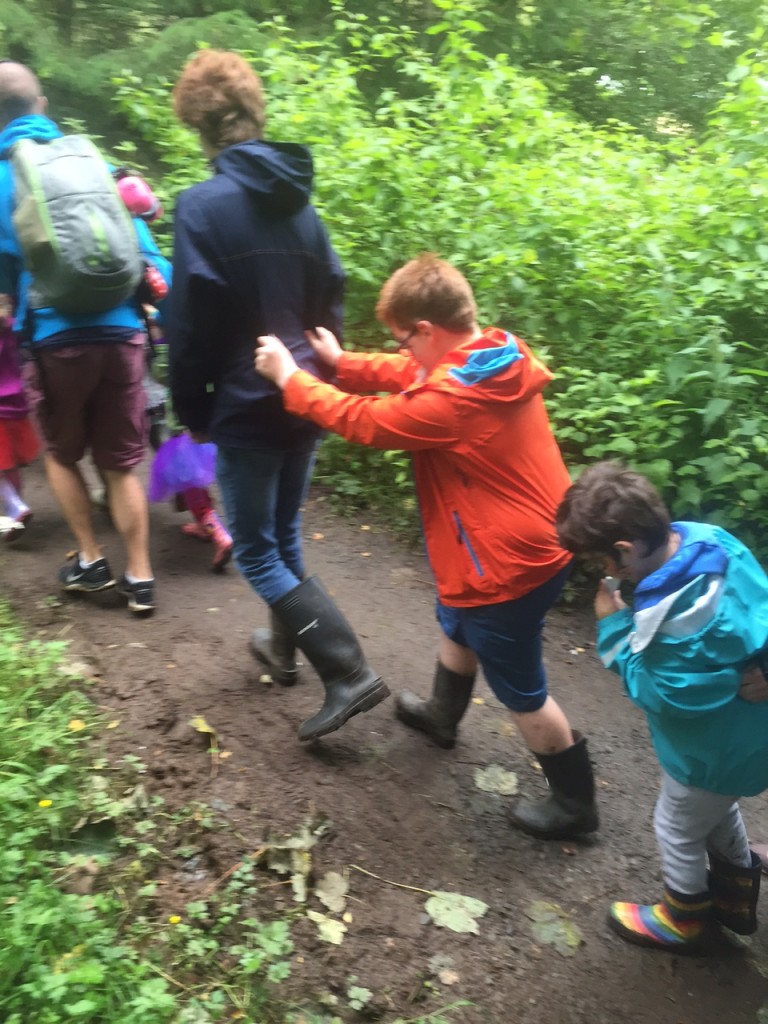 My sons taking part in record-breaking kazoo conga