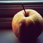 wrinkled apple